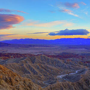 Vast Valley looking west from Mountaintop in San Diego County by Matthew Bamberg
