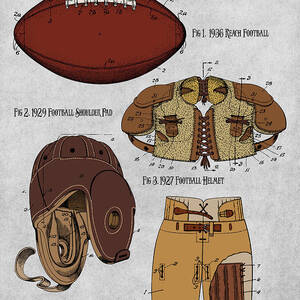 Football Jersey Patent Poster (4 Design Options) – Pediment Publishing