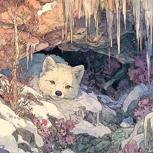 Winter Scene Frozen Landscape Arctic Fox in a Winter Wonderland Arctic Fox by Clint McLaughlin