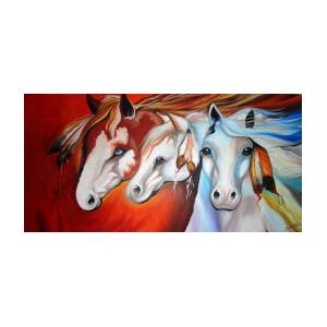 Horse Family - Good Luck #1 Painting by Sheetal Bhonsle - Fine Art