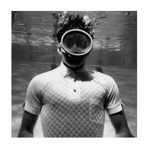 A Male Model Underwater In A Pool With A Scuba by Leonard Nones A Male Model Underwater In A Pool With A Scuba by Leonard Nones
