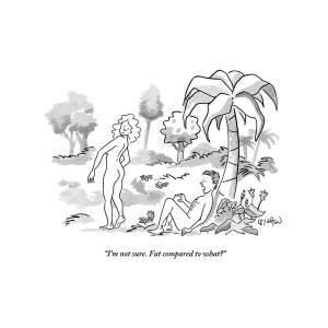 Adam And Eve In The Garden Of Eden by Robert Leighton