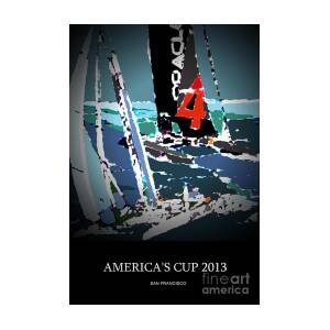 America's Cup Poster 3 Digital Art by Andrew Drozdowicz - Fine Art America
