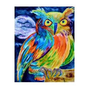 Ampersand Owl Painting by Beverley Harper Tinsley - Fine Art America