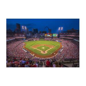 Busch Stadium St. Louis Cardinals Night Game Photograph by David Haskett II
