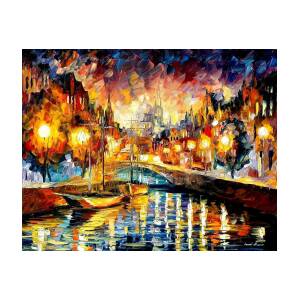 Canal Of Feelings - PALETTE KNIFE Oil Painting On Canvas By Leonid ...