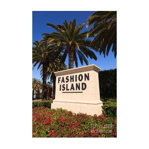 Fashion Island Sign in Newport Beach California by Paul Velgos