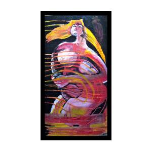 Female Nude Lady on the Naked Move Painting by Danny Hennesy - Pixels
