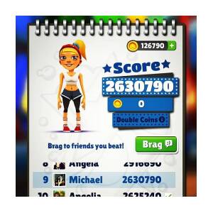 Hell Yeah New Record! #subway #surfers by Michael Ajah