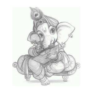 Shree Ganesh Ji Sketch Drawing By Stock Photo 2364060979 | Shutterstock-saigonsouth.com.vn