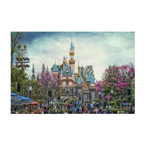 Disneyland Sticker, Sleeping Beautys Castle, Disney Watercolor