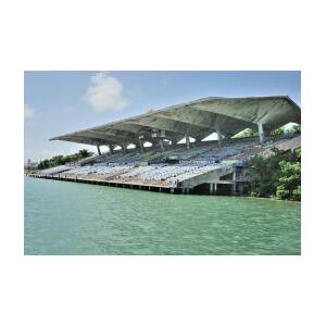 Miami Marine Stadium-Abandoned Greeting Card by Bradford Martin