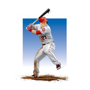 Canvas or Banner Mike Trout Art Poster