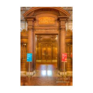 New York Public Library Main Reading Room Entrance I by Clarence Holmes New York Public Library Main Reading Room Entrance I by Clarence Holmes