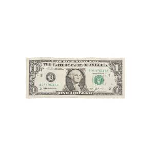 One Dollar Bill On White Background Photograph By Keith Webber Jr