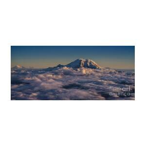 Rainier Hood Adams and St Helens from the Air Photograph by Mike Reid ...