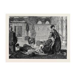 The Death Of Cleopatra Drawing By English School