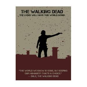 The Walking Dead Minimalist Movie Poster Digital Art by Celestial