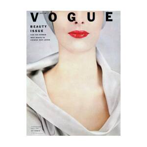 Vogue Cover Of Victoria Von Hagen Photograph by Erwin Blumenfeld - Fine ...