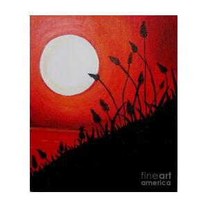 Acrylic Painting-Acrylic sunset Painting by Priyanka Rastogi - Fine Art  America
