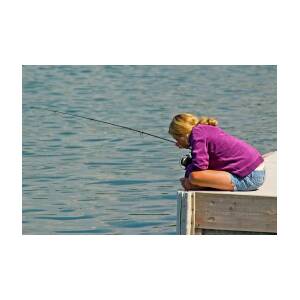Fishing Girl Photograph by Guy Whiteley - Fine Art America