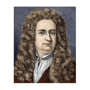Isaac Newton, English physicist - Stock Image - H414/0121