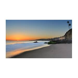 Laguna Beach and the Setting Sun Photograph by Dave Sribnik - Fine Art ...