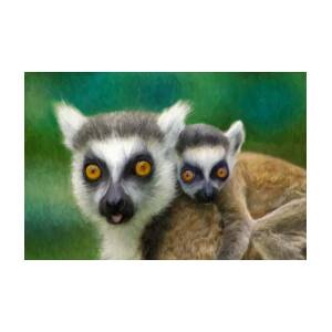 Lemurs Painting by Dominic Piperata - Fine Art America