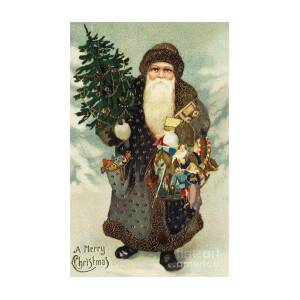 Santa Claus with Toys Painting by American School - Fine Art America