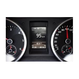 Thermometer On A Car Dashboard Photograph by Corepics - Fine Art America