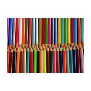 Colorful pencil crayons Photograph by Ingrid Perlstrom - Fine Art