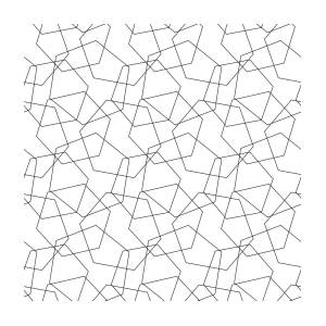 Abstract Vector Seamless Pattern Mosaic Of Wire Hexagons Outlines On White Background Simple Retro Design Wallpaper
