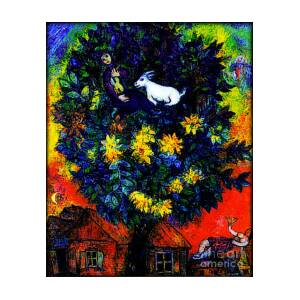 Autumn in the Village by Marc Chagall 27x22 Art Print Poster