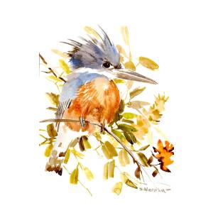 Belted Kingfisher Painting by Suren Nersisyan - Fine Art America