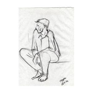 Man Leaning Against Sitting Person Portrait Mps Ks2 Bw  Person Sitting  Drawing Leaning PngSitting Person Png  free transparent png images   pngaaacom
