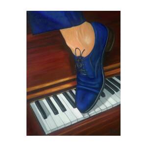 Blue Suede Shoes Painting by Marlyn Boyd - Fine Art America