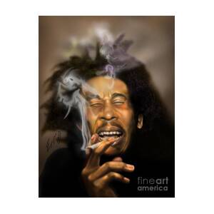 Bob Marley-Burning Lights 3 Painting by Reggie Duffie - Fine Art America