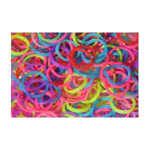 Colorful Rubber Bands by Bruce Block