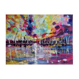 Colours of port Painting by Kovacs Anna Brigitta - Fine Art America