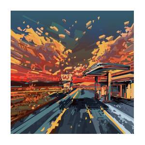 Desert Road Landscape 2