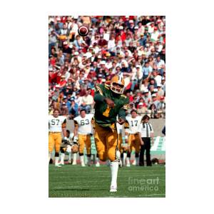 Edmonton Eskimos Football - Warren Moon Passing 1983 by Terry Elniski