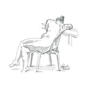 female sitting poses drawing
