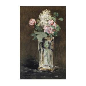 Flowers In A Crystal Vase, 1882 Painting by Edouard Manet - Fine 