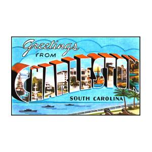 Greetings From Charleston South Carolina Photograph by Vintage 
