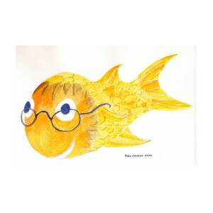 Happy Fish with Glasses Painting by Fred Jinkins - Fine Art America