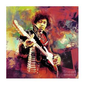 Jimi Hendrix Music Legend Iconic Guitar Artist Large Canvas Picture 20x30Inch 
