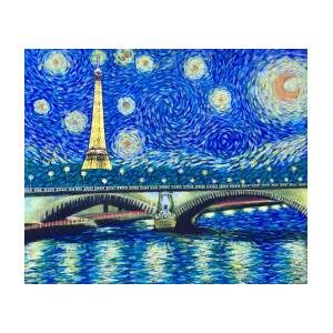 Le Tour Eiffel A La Van Gogh by Dulcie Dee