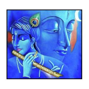 Lord Shiva and Lord Krishna Painting by Bharati Iyer - Pixels