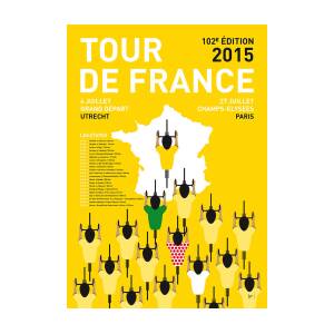 My Tour De France Minimal Poster Etapes 2015 Digital Art by Chungkong ...