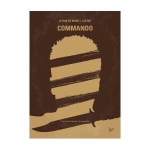 No834 My Commando minimal movie poster Digital Art by Chungkong
